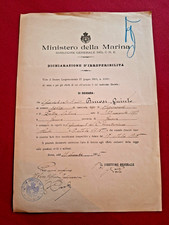 Documento originale Marina WW1