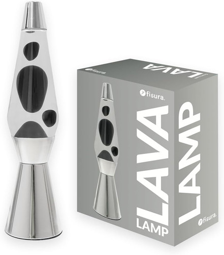 Lampada lava nera base - lampada,