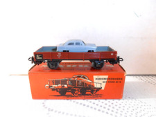 MARKLIN HO ART.4504 "STUPENDO CARRO PIANALE CON FORD 12M" BOX ORIGINALE