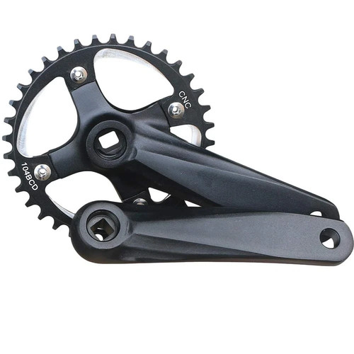 Set braccio pedivella mtb 104