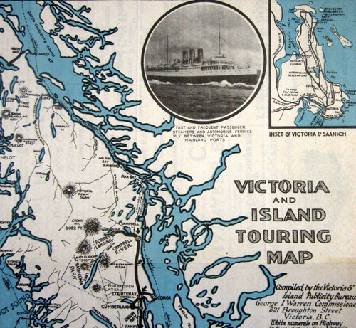 Mappa turistica vintage