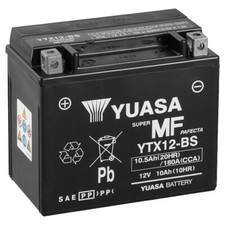 Batteria per Piaggio Beverly 400 S HPE i.e.  A 23 YUASA YTX12-BS AGM chiuso