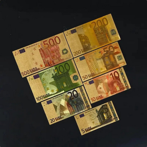 Banconote euro oro set pz - euro,