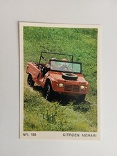 FIGURINA AUTO E MOTO SUPER RAF 1972 CITROEN MEHARI n 193 MAI ATTACCATA
