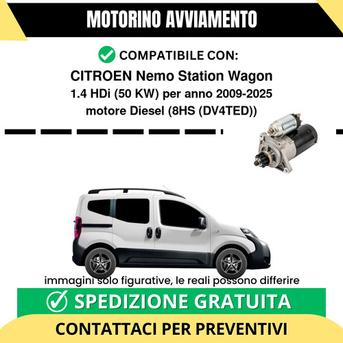 Motorino avviamento citroen - avviamento,