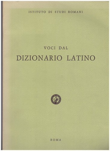Voci dal dizionario latino - voci,