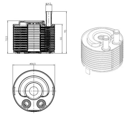 Radiatore olio motore
