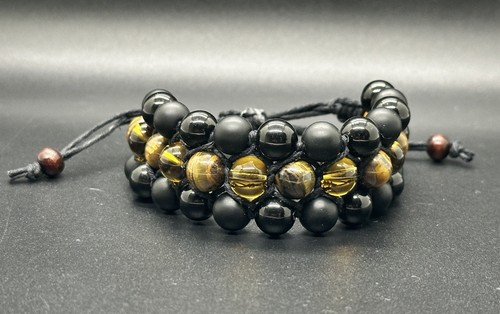 Bracciale triplo mala occhio - bracciale,