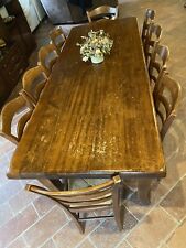 Tavolo Con  10 Sedie Arte Povera