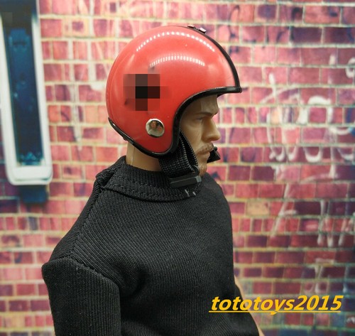 Rosso casco moto cappello - 1/6,
