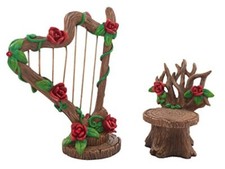 GlitZGlam Set arpa e sedia in