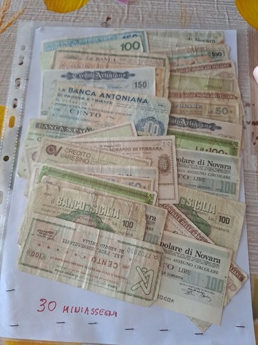Miniassegni anni 1970 - miniassegni,