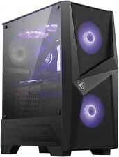 Msi Mag Forge 100M Mid Tower Case PC Gaming ATX Ventole RGB Pannello Vetro Nero
