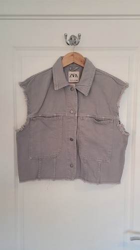 Zara gilet jeans small - gilet,