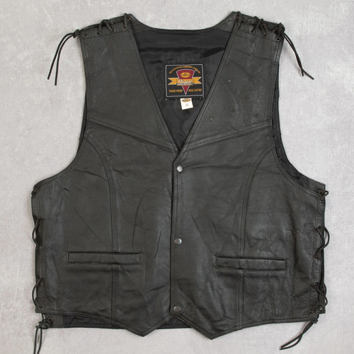 Giacca gilet pelle - , vintage