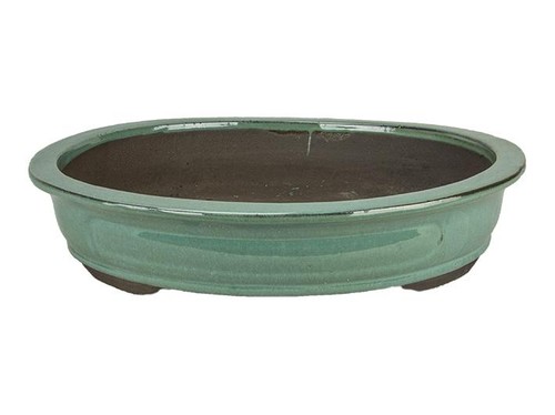 Vaso per bonsai - ovale, gres