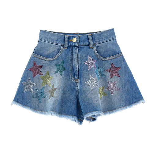 Monnalisa shorts denim bambina - monnalisa,