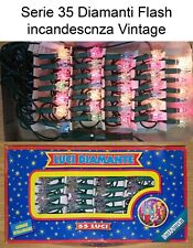 Luci di Natale 35 Diamanti Intermittenti N119 Piselli Multicolor  Vintage