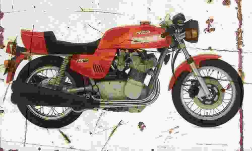 Agusta 750s 1975 - agusta, aged