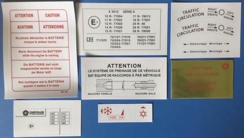 Kit autocollants compartiment - kit,