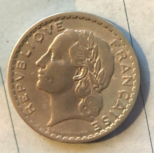 Pièce francs 1949 b - de,
