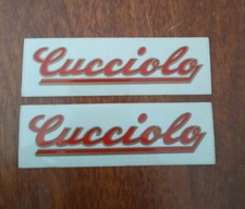 Coppia adesivi vintage DUCATI CUCCIOLO originali per telaio - serbatoio 