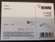REHAU SET RAUTOOL K 16 46-255 CON ATREZZO BASE CON TAGLIATUBI COME IN FOTO