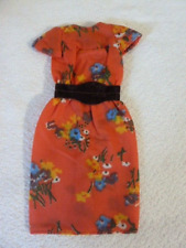 Barbie Vintage Vestito Barbie Cara Christie Pj Flower Outfit Rare Mattel (Ba2)