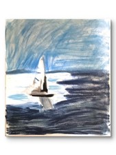 Paesaggio marino colorato