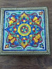 Silver Meenakari table Stand