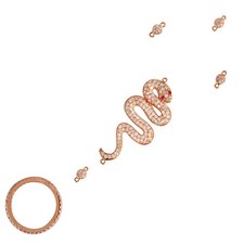 Bracciale anello serpente