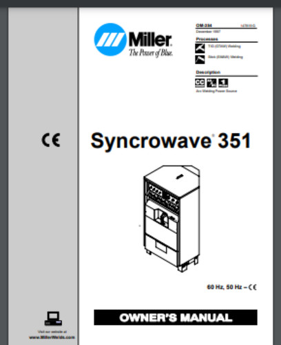 Miller syncrowave 351 - syncrowave,
