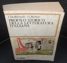 LIBRO Vintage 1987 PROFILO STORICO DELLA LETTERATURA ITALIANA Barbero,DeBernardi