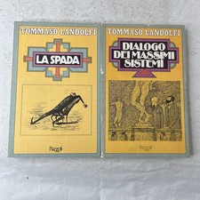 LOTTO 2 LIBRI TOMMASO LANDOLFI - LA SPADA/DIALOGO DEI MASSIMI SISTEMI - rizzoli