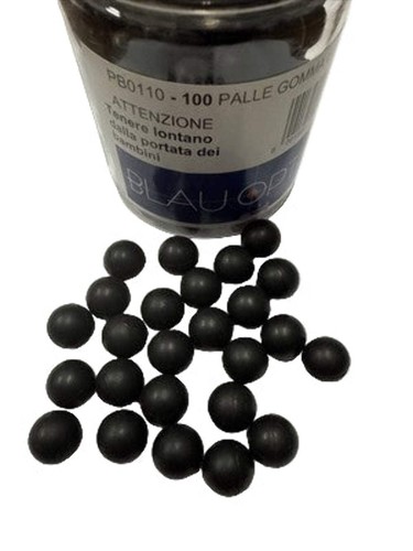 Palle gomma cal 50 per - gomma, cal.