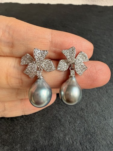 Orecchini farfalla perle - , di