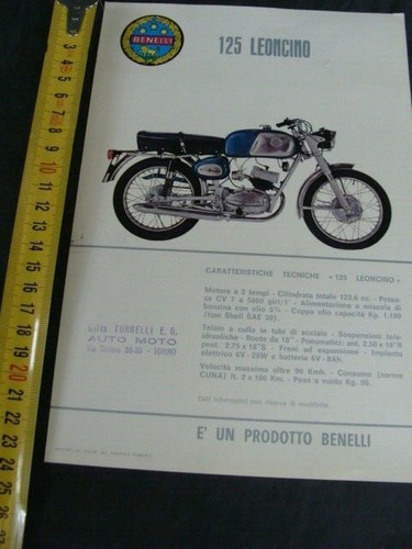 Brochure moto benelli - brochure, 125