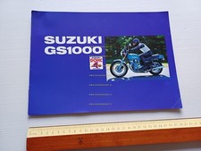 Suzuki GS 1000 1978 depliant