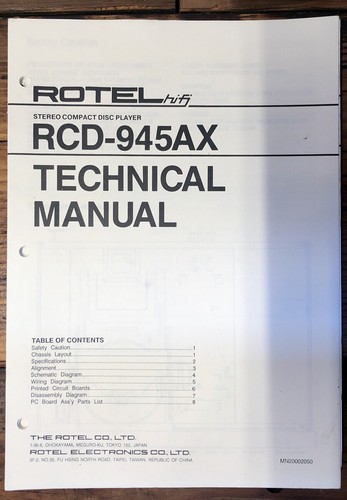 Rotel rcd 945ax lettore - rcd-945ax,