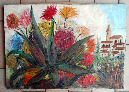 Blotto quadro dipinto olio - blotto,