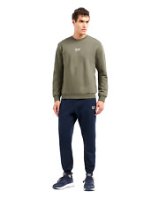 EMPORIO ARMANI EA7 8NPV66 PJVTZ TUTA CORE IDENTITY MISTO COTONE 28BR GREEN BLUE