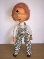 Vintage PUPAZZO SNODABILE 40 cm con Testa e Mani in panno Lenci