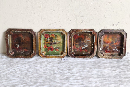 Vintage barche floreale - vintage,