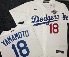 MAGLIA Los Angeles Dodgers yoshinobu yamamoto 2025 World Series 100% vera nuova con etichette