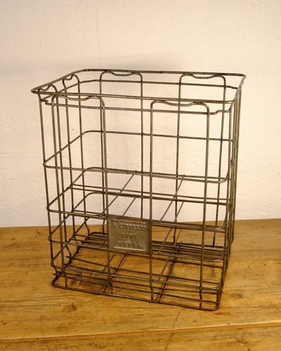 Cesta portabottiglie vintage - cesta,
