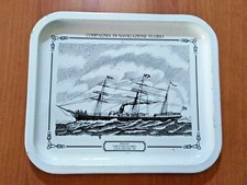 vassoio metallico PIROSCAFO VINCENZO FLORIO - COMPAGNIA DI NAVIGAZIONE FLORIO