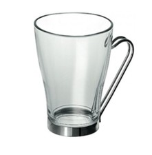 Set 6 Bicchieri Tazze Cappuccino Latte Oslo in Vetro 32 cl Borgonovo