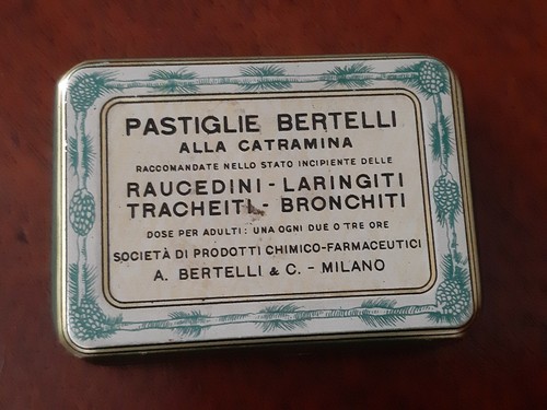Scatola latta pastiglie - scatola, di