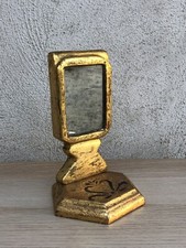 Specchio Vintage Da Tavolo In Legno Stile Fiorentino