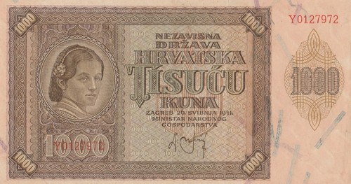 Croazia grossa banconota 000 - croazia,